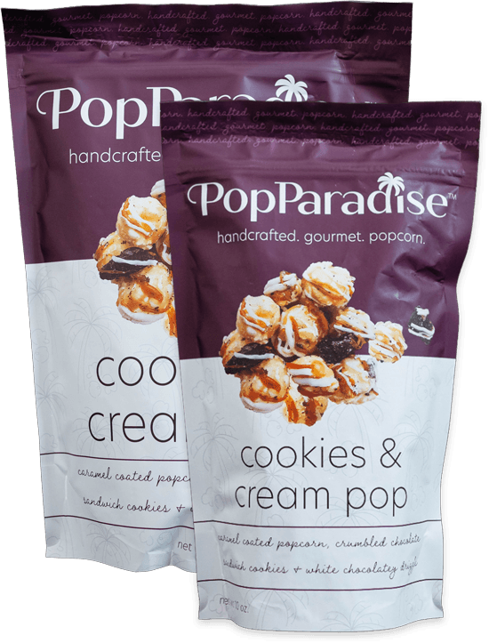 cookie cream and pop